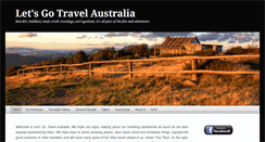 Desktop Screenshot of letsgotravelaustralia.com